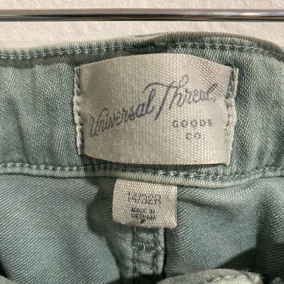 Universal Thread Sage Green Mid Rise Skinny Jeans Sz 14 - Picture 5 of 12